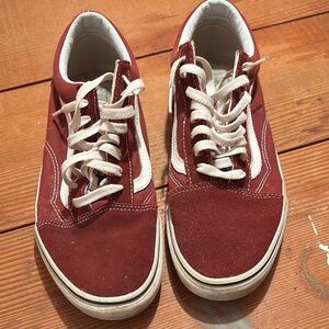 Classic Red Vans Sneakers